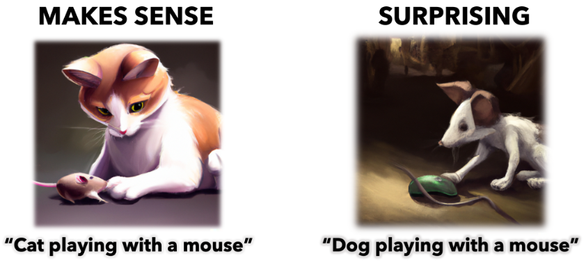 Cat playing with a mouse